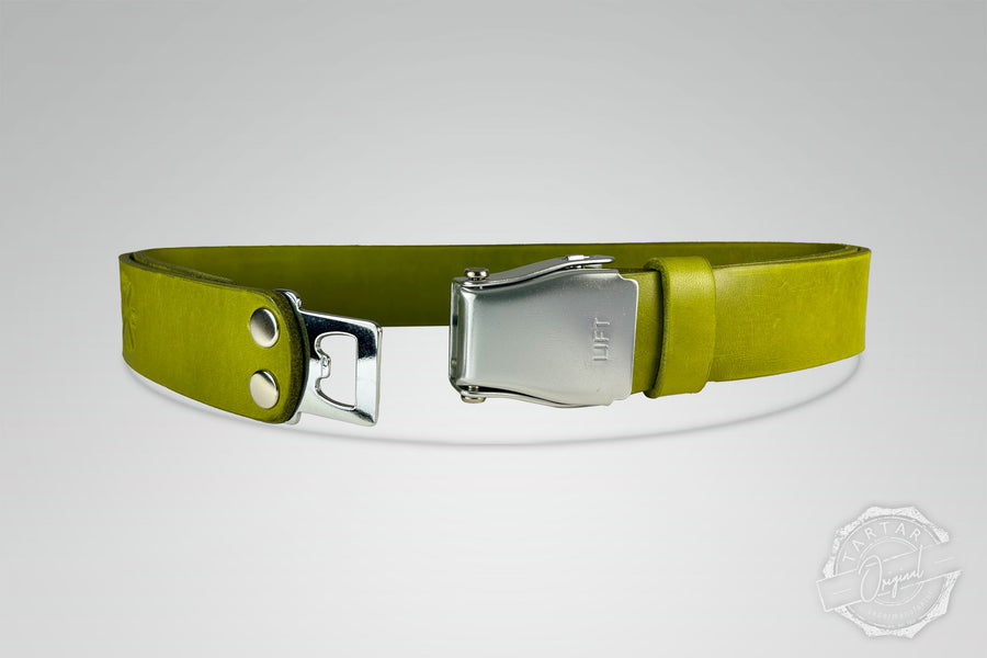 GÜRTEL STANDARD MATCHA/ROH SILBER