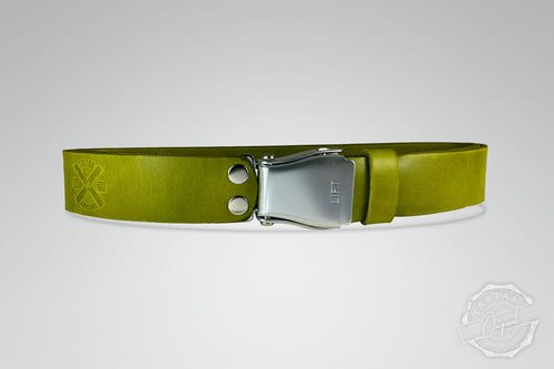 GÜRTEL STANDARD MATCHA/ROH SILBER
