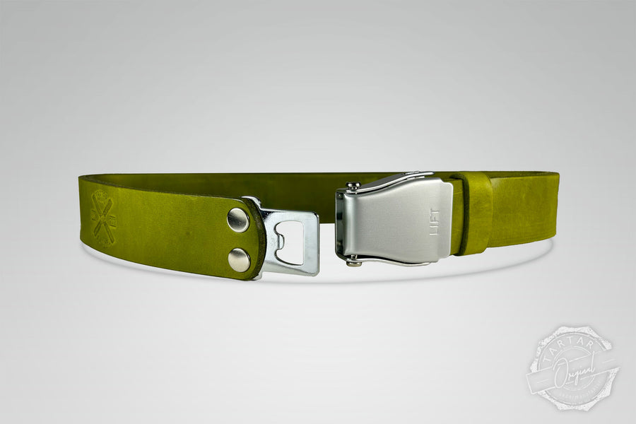 GÜRTEL STANDARD MATCHA/SILBER