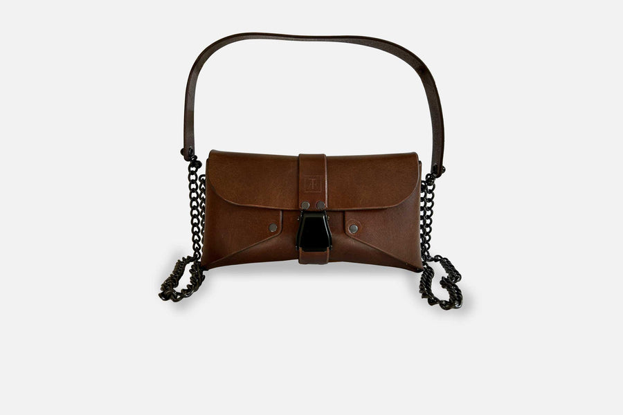 MINI BAG BUTTERO BRAUN/SCHWARZ