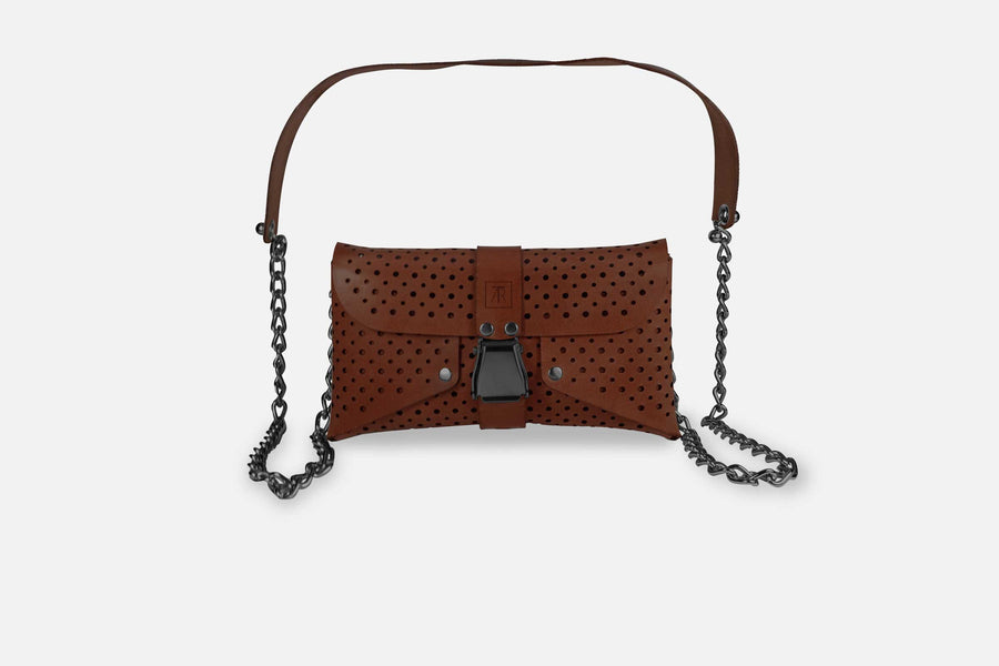 MINI BAG TOSCANA KASTANIE/SCHWARZ