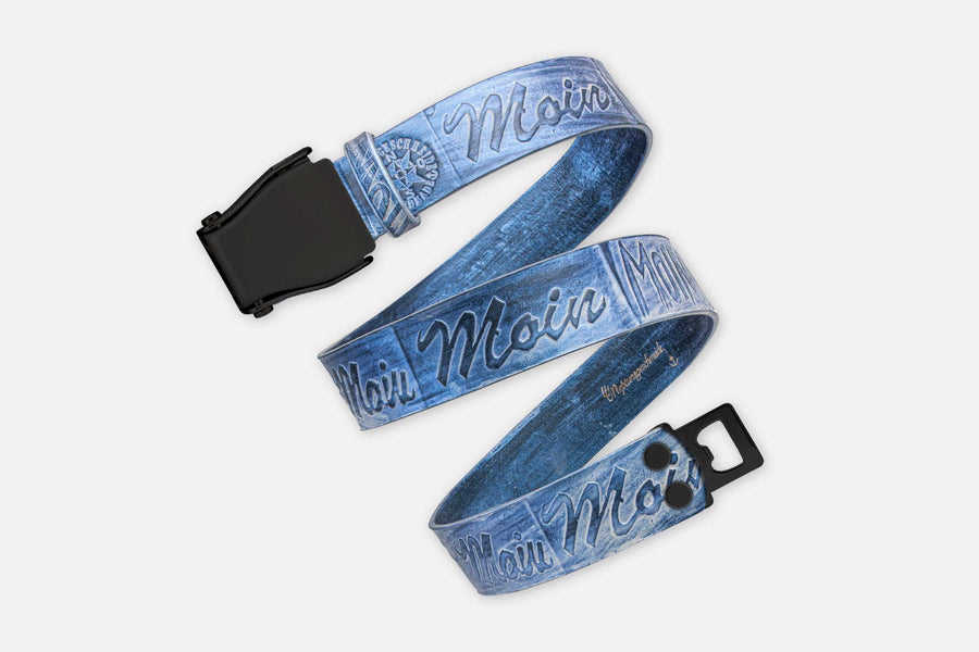 MOIN-GÜRTEL BLAU SCHIMMERND/SCHWARZ