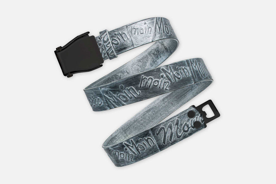 MOIN-GÜRTEL SILBER SCHIMMERND/SCHWARZ