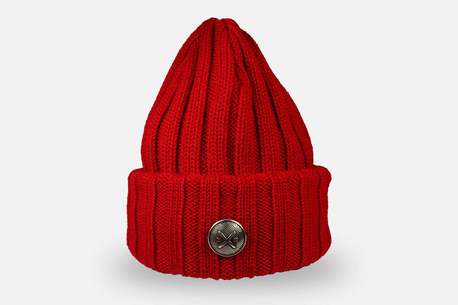 ROTE BEANIE MERINO