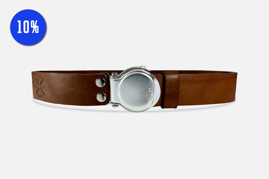 GÜRTEL RUNDSCHNALLE CLASSIC/ROH SILBER