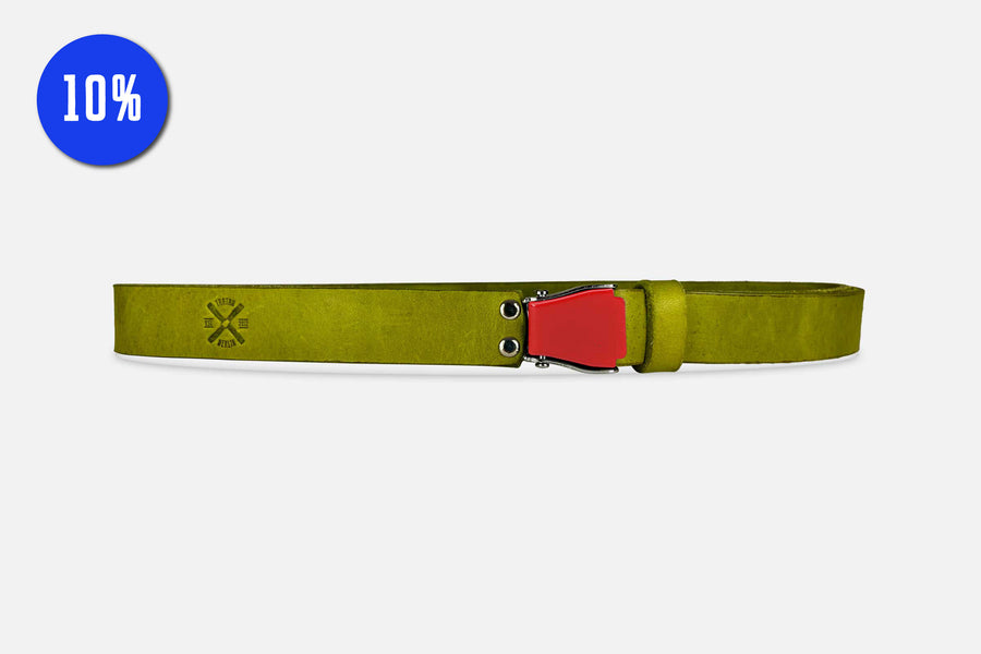 GÜRTEL SMALL MATCHA/ROT