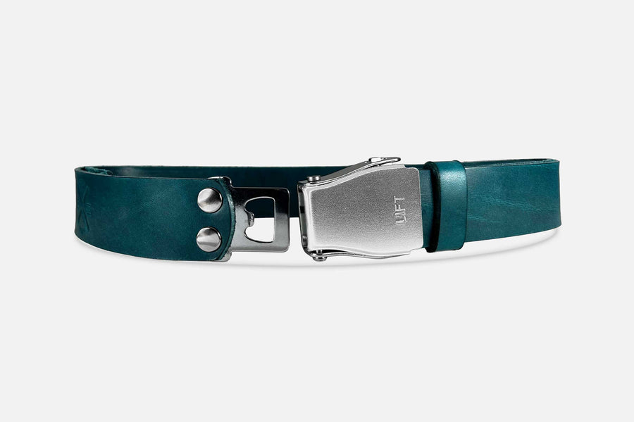 GÜRTEL STANDARD PETROL/ROH SILBER