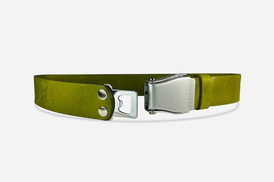 GÜRTEL STANDARD MATCHA/SILBER