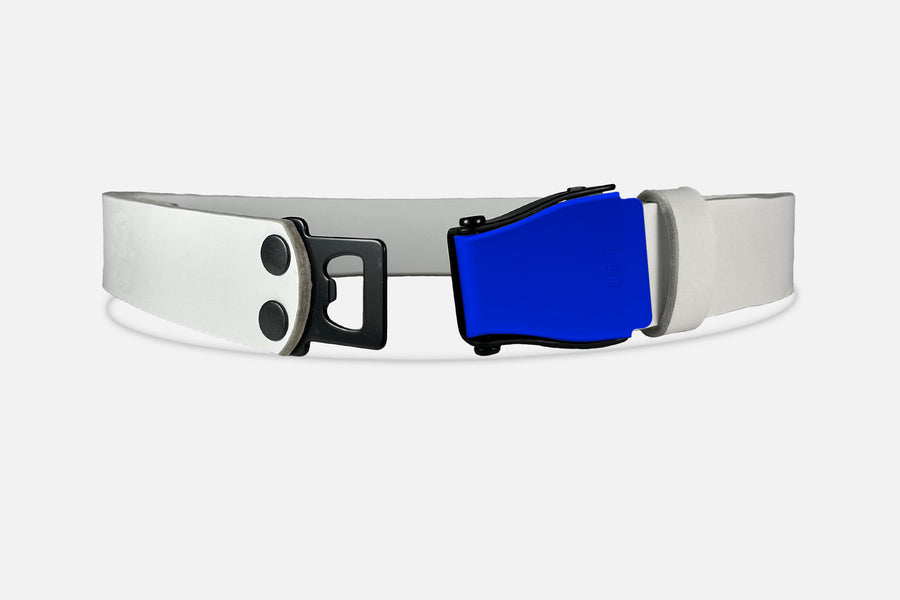 GÜRTEL STANDARD WEIß/MIXED BLAU