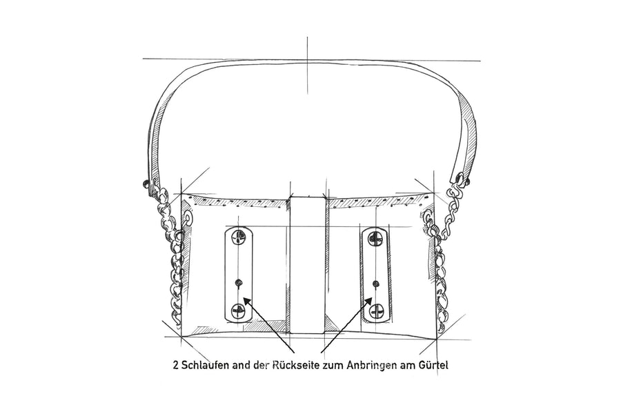 MINI BAG TOSCANA FOREST/SCHWARZ