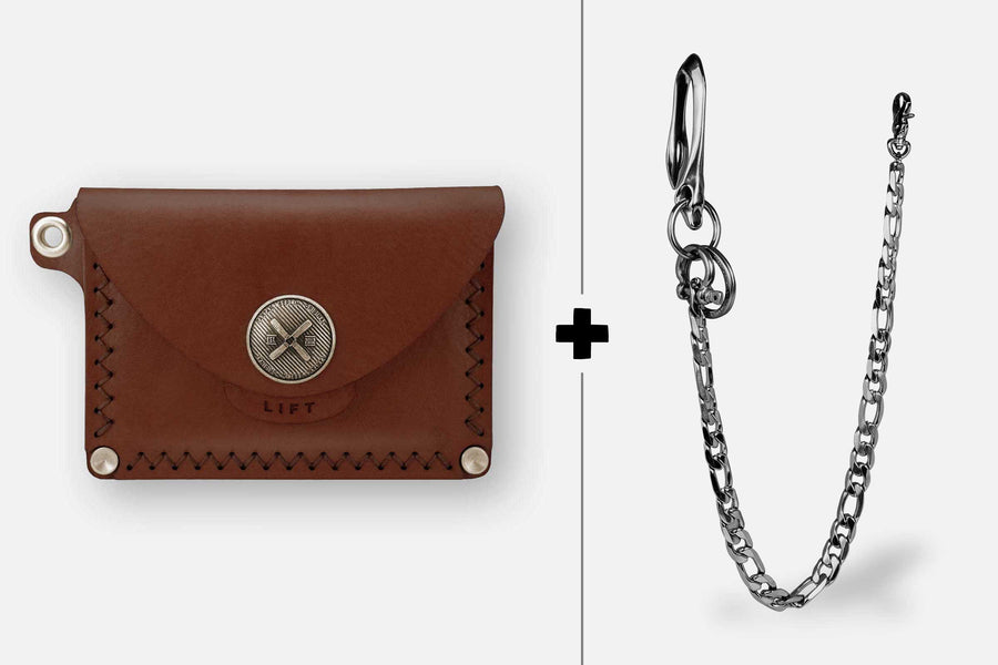 WALLET + CHAIN BUNDLE / KASTANIE