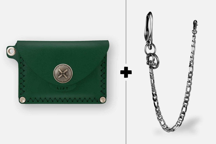WALLET + CHAIN BUNDLE / FOREST