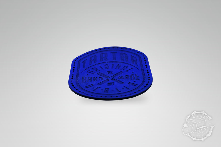 LEATHER PATCH - WIMPEL / ROYALBLUE